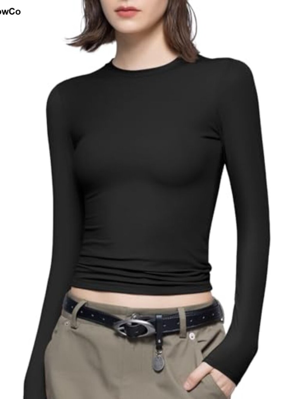 Women's Long Sleeve Crew Neck Slim Fit T-Shirt Premium Soft Basic Tee